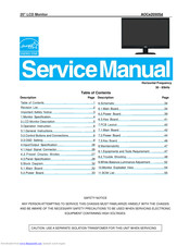 AOC E2050SD Service Manual