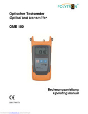Polytron OME 100 Operating Manual