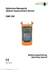 Polytron OME 200 Operating Manual