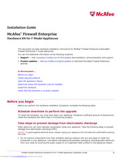 McAfee 4150F Installation Manual