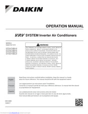 Daikin CXTQ60TASBLUA Operation Manual