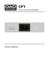 OAD Ultrafidelity CP1 Owner's Manual
