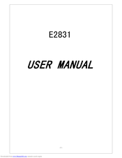 E28 E2831 User Manual
