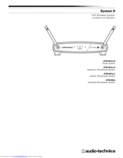 Audio Technica ATW-902a Installation And Operation Manual
