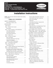 Carrier 50TC Series Installation Instruction