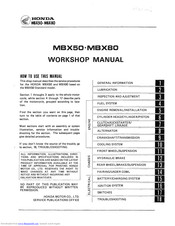 Honda part list MBX80 MBX 80  édition 4 1984 