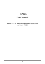ShenZhen Hipad Telecommunication Technology Co. M8005 User Manual