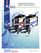 Iso ISOJET Cleaner 5 Operating Instructions Manual