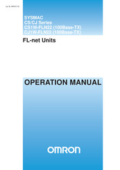 Omron CS1W-FLN22 Operation Manual