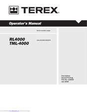 Terex TML-4000 Operator's Manual