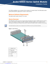 Aruba S3500 Series Installation Manual