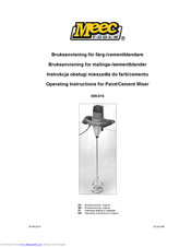 Meec tools 009-016 Operating Instructions Manual