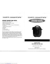 User manual Cook's essentials 99725 (English - 16 pages)