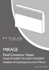 Hyco MG1000T Installation & Operating Instruction Manual