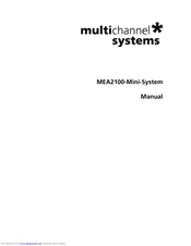 Multi Channel Systems MEA2100-Mini-System Manual