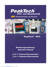 PeakTech 4970 Operation Manual