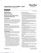 Martha Stewart MTS-SBLD1 Operator's Manual