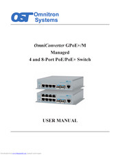 Omnitron Systems Technology OmniConverter GPoE+/M User Manual