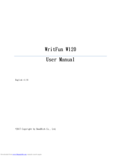 BandRich WritFun W120 User Manual