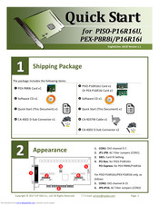 Icp Das Usa PISO-P16R16U Quick Start Manual