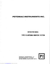 POTOMAC INSTRUMENTS INC. 19 Instruction Manual