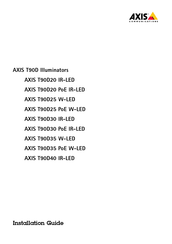 Axis AXIS T90D25 W-LED Installation Manual