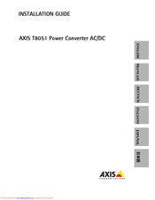 Axis T8051 Installation Manual