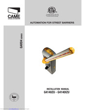 CAME G4140ZU Installation Manual