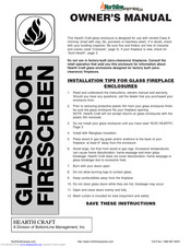 Hearth Craft Glassdoor Firescreen Owner's Manual