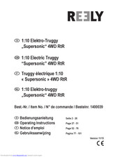 Reely SuperSonic Operating Instructions Manual