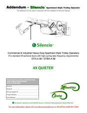Manaras Silencio OTBH-A.06 Installation Instructions Manual