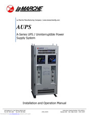 La Marche AUPS-2K-A1-C1-24V150A Installation And Operation Manual