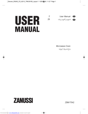 Zanussi ZBM17542 User Manual