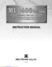 Meiji Techno 9430 Instruction Manual