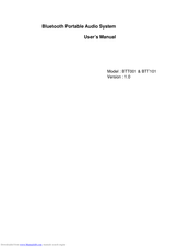 TwinMOS Boom BTT001 User Manual