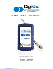 DigiVac Bullseye Precision Gauge Piezo User Manual