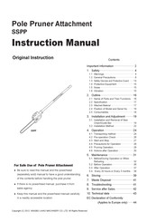 Ningbo SSPP Instruction Manual