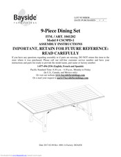 Bayside CSC9PD-1 Assembly Instructions Manual