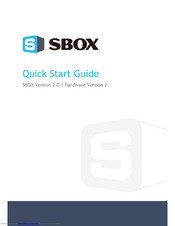 SBOX F2000 Series Quick Start Manual