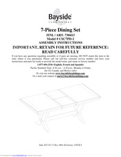 Bayside 730413 Assembly Instructions Manual