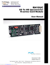 AJA RH10UC User Manual