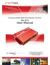 Maxon Smartmax MA-2010 User Manual