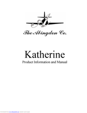 Abingdon Watches Katherine Product Information Manual