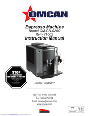 Omcan CM-CN-0200 Instruction Manual