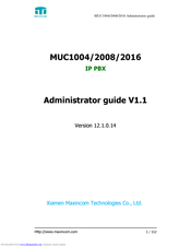 Maxincom MUC2008 Administrator's Manual
