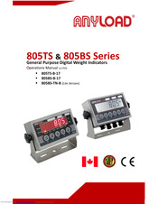 Anyload 805BS Series Operation Manual