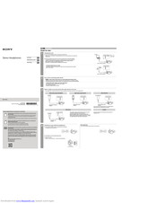 Sony MDR-1ADAC Start Manual