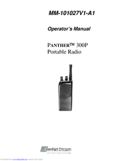 Com-Net Ericsson PANTHER 300P Operator's Manual
