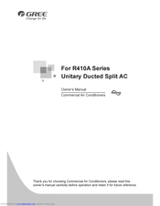 Gree HW18042PNa-D Owner's Manual