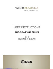 Widex CLEAR C4-9 User Instructions